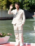 VENICE, ITALY - SEPTEMBER 05: Sebastiano Pigazzi arrives at the Hotel Excelsior pier for the 80th Venice International Film Festival 2023 on September 05, 2023 in Venice, Italy. (Photo by Andreas Rentz/Getty Images)